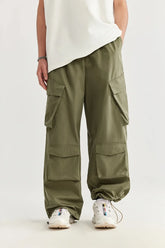 Casual 3D Wide-leg Cargo Pants